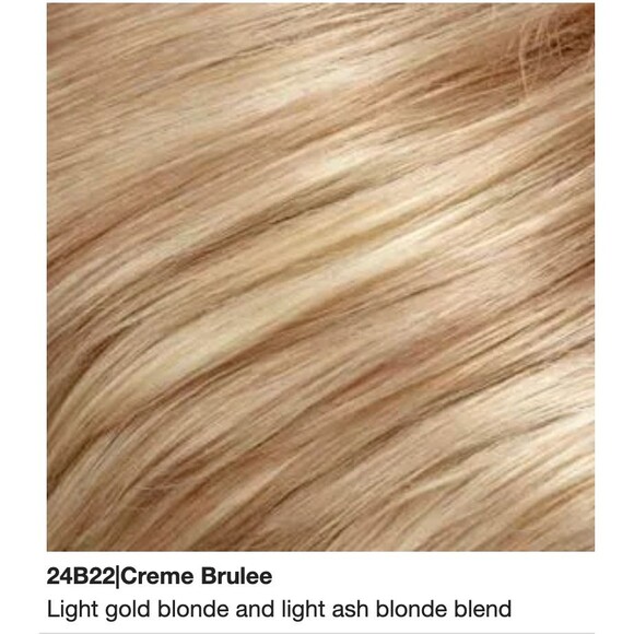 Jon Renau Wig Mono Allure 5370 Color 24B22 Creme Brulee Blonde Pixie Cut - Picture 2 of 4